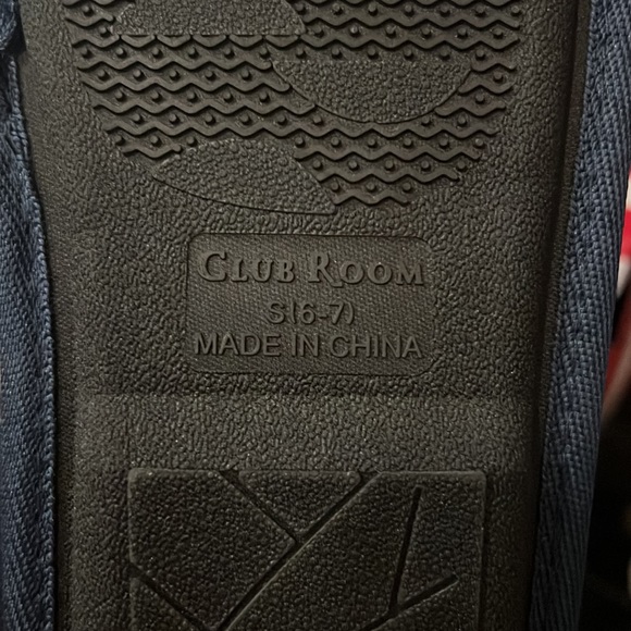 Club Room Men's Moose-Print Slippers (Navy, Small) Size 6-7 New in Box - Picture 12 of 13